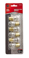RoadPro 1157 Bulbs for Backup Lights RP-1157P6 Car Truck Brake Turn Signal Light Bulbs Clear Mini Lights Value Pack of 6 Taillight Bulbs
