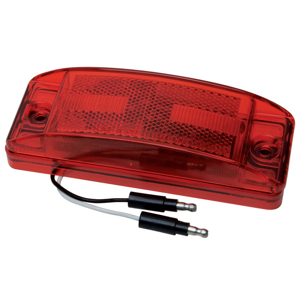 6in x 2in Rectangle Marker Light Red