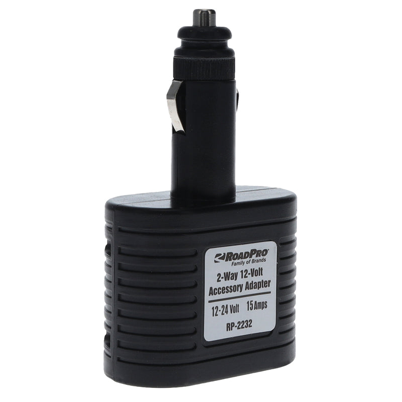RoadPro RP-2232 Cigarette Lighter Adapter 2 Socket Cigarette Lighter Splitter for 12V Devices