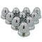 33MM SS FLANGED LUGNUT COVERS 10-PK
