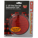 RED 4 .in LED CHRM BACK SEALED STP-TAIL-