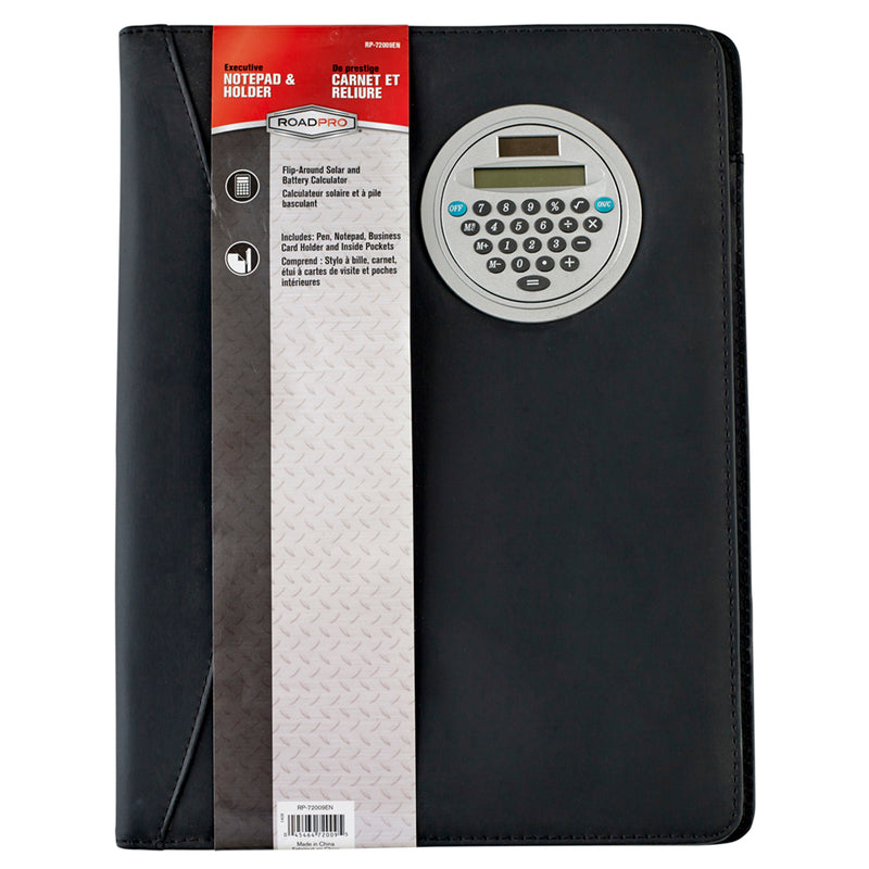 Executive Notebook with Flip Calculator