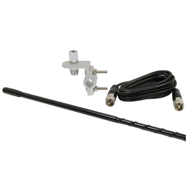 3ft CB Antenna Kit w. 9 ft Cable-Black