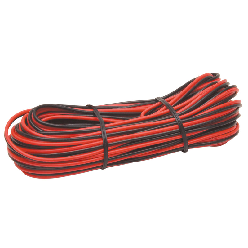 22GA 25' RED & BLACK HOOKUP WIRE-12V   0