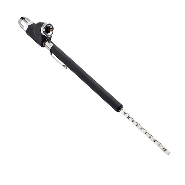 DUAL FOOT TIRE GAUGE-BLACK SHORT 7 .in