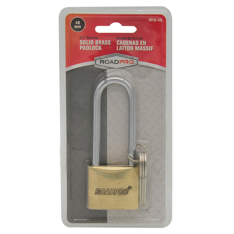 PADLOCK 1.5 .in  BRASS DOUBLE 2.5 .in SH