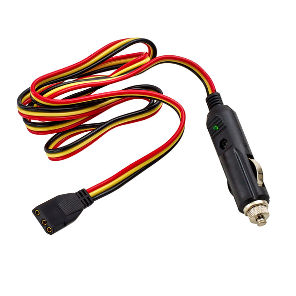 RoadPro RPPSCBH-3CP Platinum Series 3-Wire 3-Pin Plug 12V Plug Fused Replacement CB Power Cord