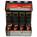 4PC RATCHET TIE DOWN-ORANGE