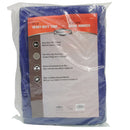 Multi-Use Heavy-Duty Canvas Tarp 4-Mil 12 Feet X 16 Feet Rain Tarp Blue RPTP-1216