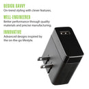 Rove  RV01201 One-Port USB Wall Charger for Phone iPad and More 12W Wall Charger Adapter - Black