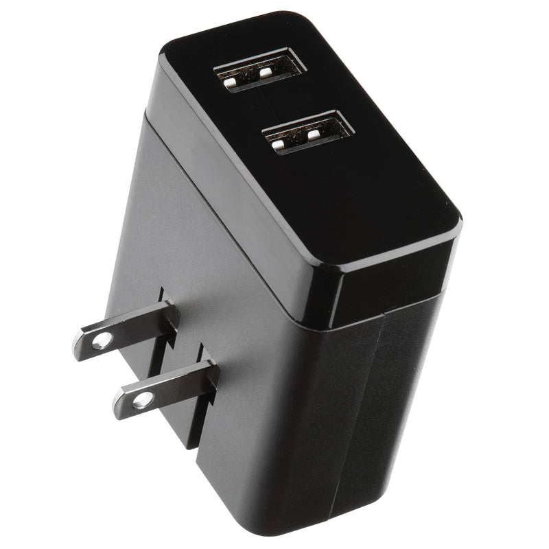 Rove RV01212 2-Port USB Wall Charger for Phone iPad and More 24W Dual Port Wall Charger Adapter - Black