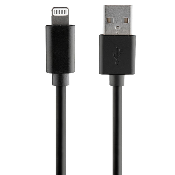 Rove RV06201 Lightning(R) to USB Charger Cable - Apple-Compatible Power Cord 4ft iPhone Charger Cable - Black