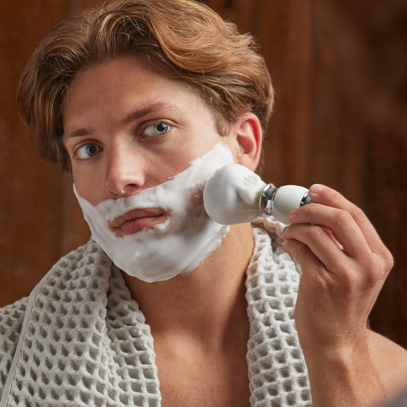 Union Razors Shaving Cream Brush for Wet Shave Using Shaving Cream or Soap - For Safety Razor Double Edge Razor Straight Razor Lather - White