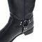 Searchers SC200916BKL  Black Cowboy Boots with Buckle for Western Style or Motorcycle Look - Large