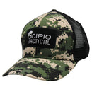 Scipio Digital Camo Baseball Cap SCPO1CAMO Adjustable Baseball Hat for Running Outdoor Workouts All Season Snapback Mesh Tactical Operator Hat