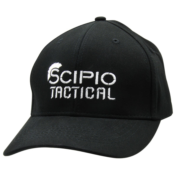 Scipio Tactical Hat SCPO2BLK  - Adjustable Fit All Cotton Trucker Hat Tactical Cap - Black