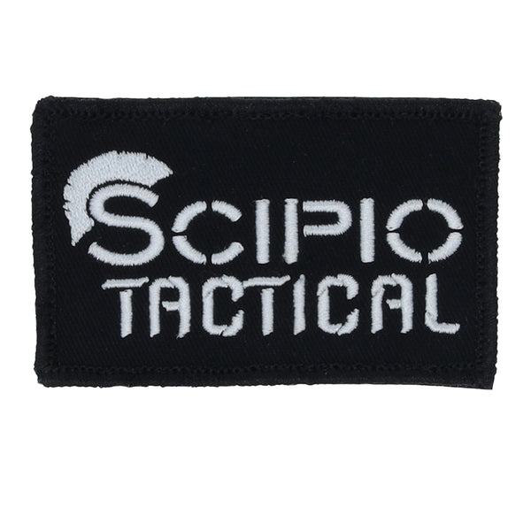 Scipio Tactical Morale Patch SCTACPCH  - Military Style Patch for Hats and Backpacks - Law Enforcement Patches Spartan Style - Black
