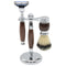 Union Razors SS4W Wet Shaving Kit for Men 3-Piece Shaving Gift Set with Brush and Stand Razor Barber Kit - Wood