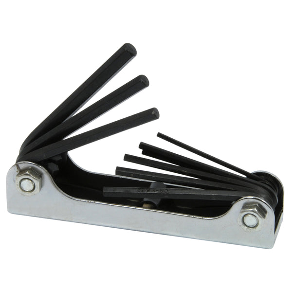 Hex Key Set Folding 9pc 5/64 .in  - 1/4