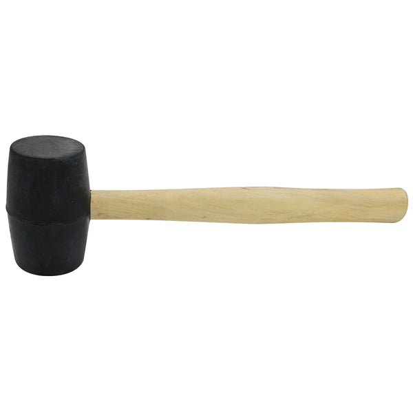 MALLET RUBBER 16OZ WOOD HANDLE