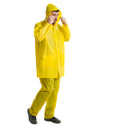 Hooded Yellow Rain Suit