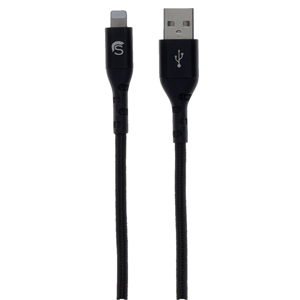 Scipio 10ft Kevlar Lightning to USB-A Braided Cable STLIGHTA10 - Fast-Charging Power Cord for iPhone iPad - Black