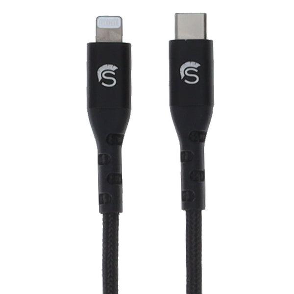 Scipio 4ft Kevlar Lightning to USB-C(R) Braided Cable STLIGHTC4 - Fast Charging iPod iPad Air Pods Cable - Black