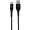 Scipio 4ft Kevlar USB-C(R) to USB-A Braided Cable STUSBAC4  - Type C to A Charger Cable Black