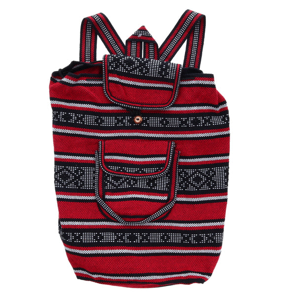 Aztec Large Cotton Knapsack Backpack