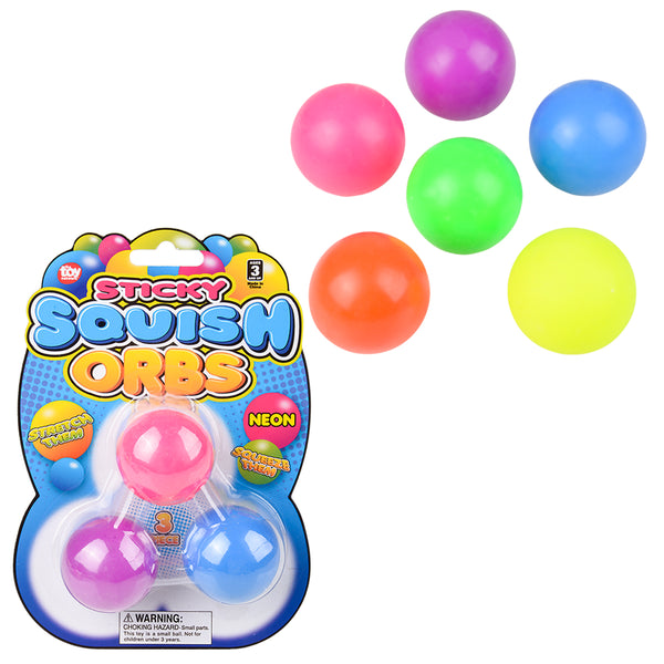 1.6 in Squish Sticky Neon Orbs
