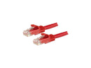 StarTech 12ft Red Cat6 Patch Cable with Snagless RJ45 Connectors