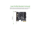 IO CREST 4 Port SATA III PCI-e 3.0 x1 Expansion Card Non-Raid with Low