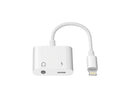 4XEM 8-pin & 3.5mm Adaptor for iPhone/iPod/iPad 4X8PIN35SPLITTER