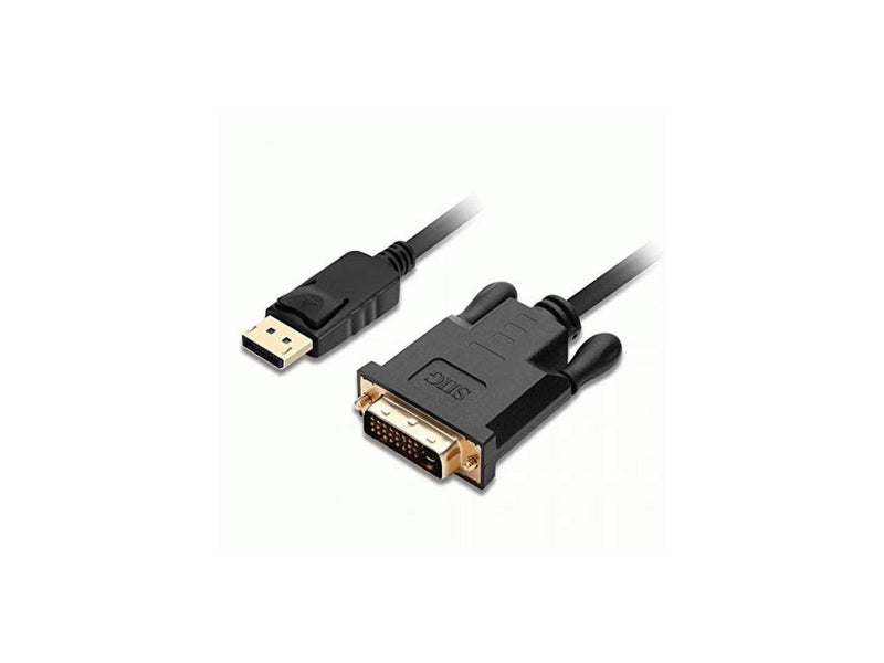 SIIG DisplayPort to DVI Cable - 1080p @60Hz Male to Male Passive DP to DVI Cable
