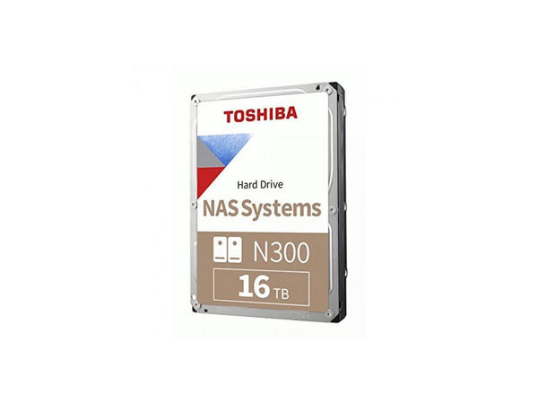 Toshiba N300 16TB NAS 3.5-Inch Internal Hard Drive - CMR SATA 6 GB/s 7200