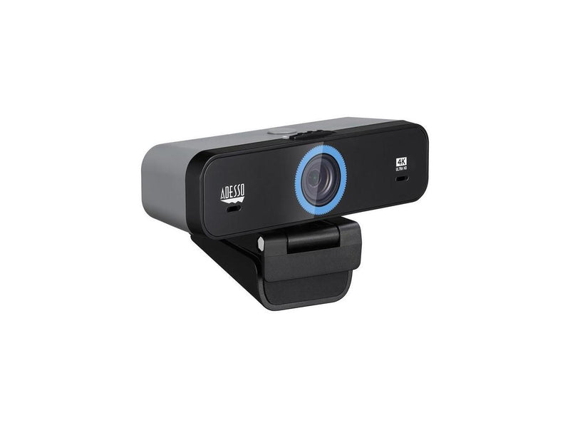 Adesso CyberTrack K4 Webcam - 8 Megapixel - 30 fps - USB 2.0 - 3840 x 2160 Video