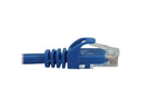 Tripp Lite Cat6a 10G Snagless Molded UTP Ethernet Cable (RJ45 M/M), PoE, Blue, 3