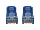 Tripp Lite Cat6a 10G Snagless Molded UTP Ethernet Cable (RJ45 M/M), PoE, Blue, 3