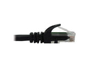 Tripp Lite Cat6a 10G Snagless Molded UTP Ethernet Cable (RJ45 M/M), PoE, Black,
