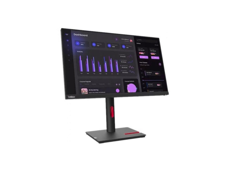 Lenovo ThinkVision T24i-30 23.8" Full HD LCD Monitor - 16:9 - Raven Black - 24"