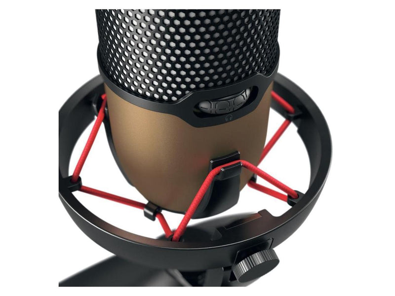 CHERRY UM 9.0 PRO RGB Wired Microphone - Black, Copper - 8.20 ft - Stereo - 20