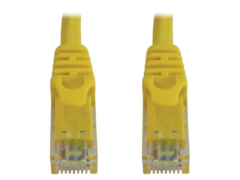 Tripp Lite Cat6a 10G Snagless Molded UTP Ethernet Cable (RJ45 M/M), PoE, Yellow,