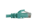Tripp Lite Cat6a 10G Snagless Molded UTP Ethernet Cable (RJ45 M/M), PoE, Aqua, 6