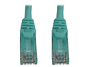 Tripp Lite Cat6a 10G Snagless Molded UTP Ethernet Cable (RJ45 M/M), PoE, Aqua, 6