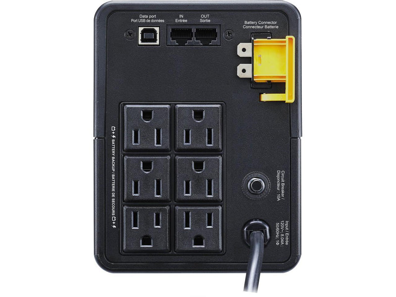 APC BVK950M2  Back UPS, 950VA/480W, Tower, 120V, 6x NEMA 5-15R outlets, USB Type