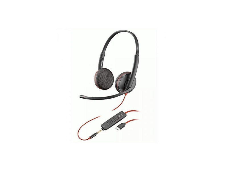 Poly Blackwire C3225 Stereo USB-C Headset (Bulk) - Stereo - Micro USB,