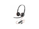 Poly Blackwire C3220 Headset - Stereo - USB Type A - Wired - 32 Ohm - On-ear -
