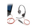 Poly Blackwire C3220 Headset - Stereo - USB Type A - Wired - 32 Ohm - On-ear -