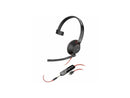 Poly Blackwire C5210 USB-C Headset + Inline Cable TAA - Mono - USB Type C,
