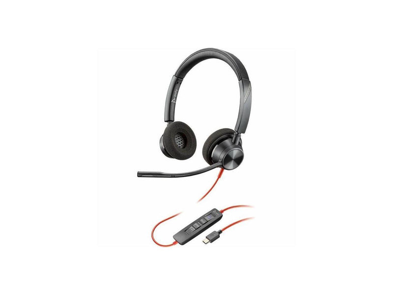 Poly Blackwire 3320 Headset - Stereo - USB Type C, Mini-phone (3.5mm) - Wired -